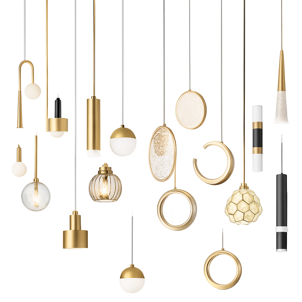 Plafonnier LED suspendu en acrylique au design moderne - vue 8 sur 16