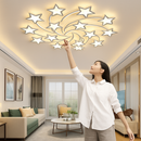 plafonnier led étoile acrylique design moderne luminaire décoratif intérieur