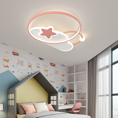 plafonnier led étoile lumineux décoratif chambre enfant dessin animé - vue 3 sur 18