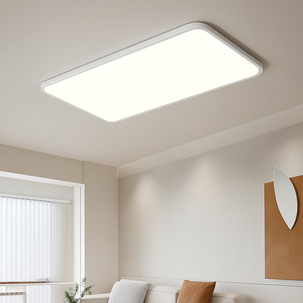 plafonnier led ultra-mince rectangulaire minimaliste nordique moderne acrylique