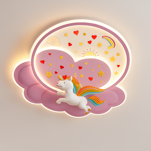 plafonnier licorne créatif pour décoration de chambre enfant