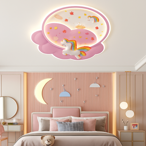 plafonnier licorne créatif pour décoration de chambre enfant