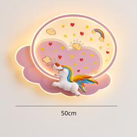 plafonnier licorne créatif pour décoration de chambre enfant