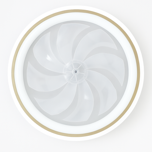 plafonnier moderne avec télécommande et 3 vitesses de ventilation - vue 4 sur 8