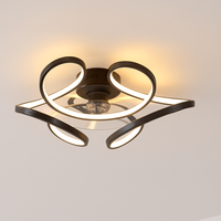 plafonnier moderne avec ventilateur silencieux et éclairage intégré