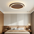 Plafonnier moderne couleur noyer led intérieur maison décor