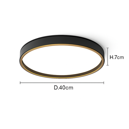 plafonnier moderne créatif rond style nordique éclairage LED décoratif - vue 8 sur 11