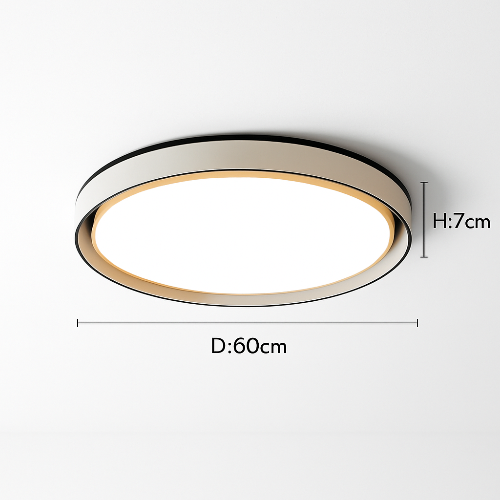 plafonnier moderne créatif rond style nordique éclairage LED décoratif - vue 9 sur 11
