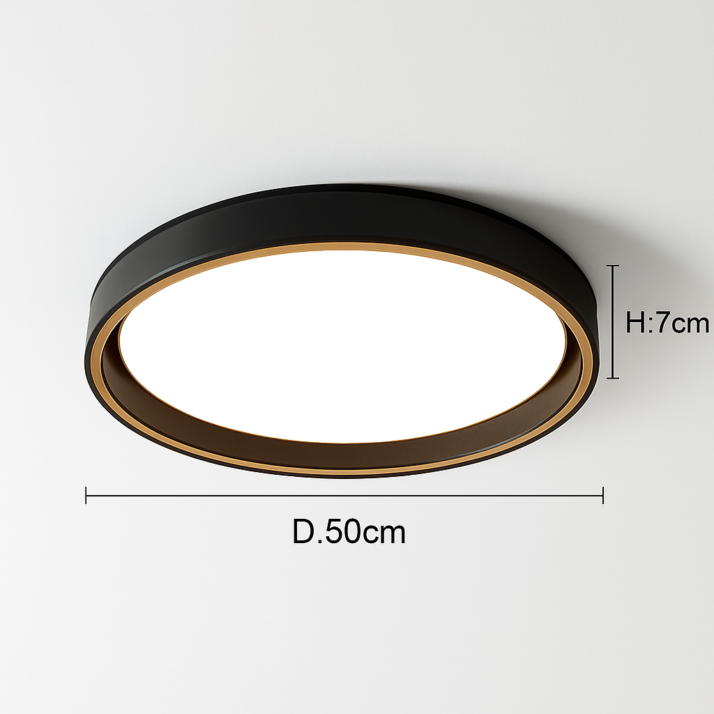 plafonnier moderne créatif rond style nordique éclairage LED décoratif - vue 10 sur 11