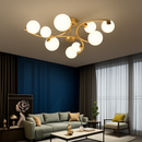 plafonnier moderne en verre design pour intérieur élégant