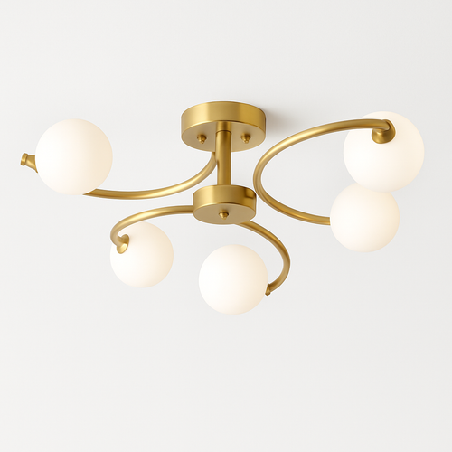 plafonnier moderne en verre design pour intérieur élégant - vue 10 sur 10