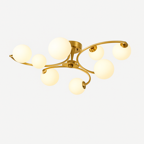 plafonnier moderne en verre design pour intérieur élégant - vue 2 sur 10