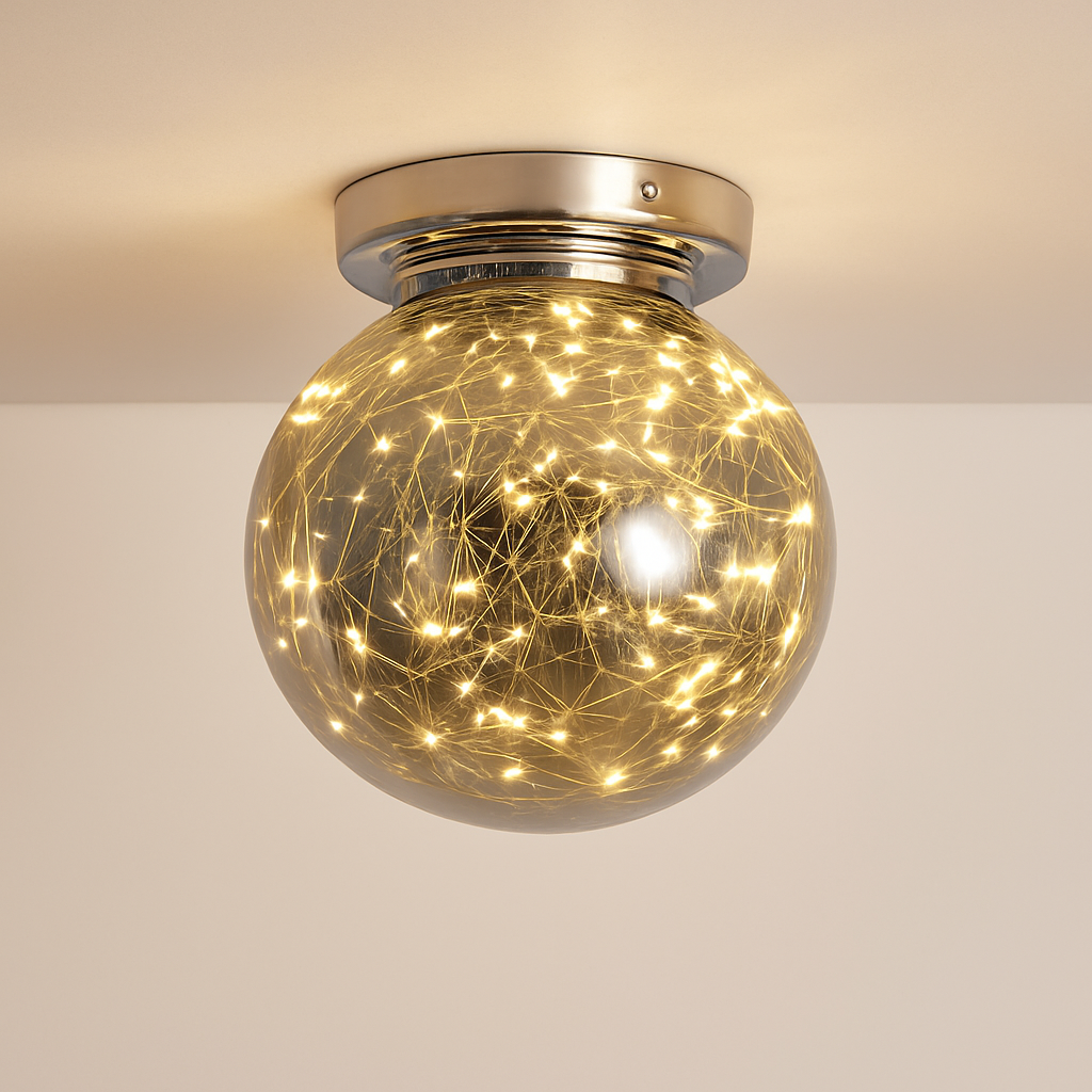 Plafonnier moderne LED avec globe en verre Duna - vue 8 sur 11