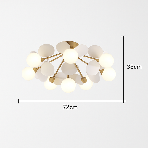 Plafonnier moderne LED coloré pour chambre d'enfant Estel