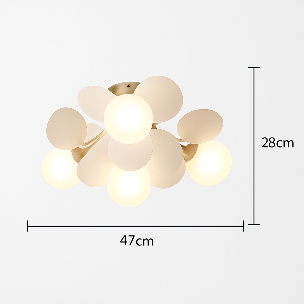 Plafonnier moderne LED coloré pour chambre d'enfant Estel - vue 17 sur 19