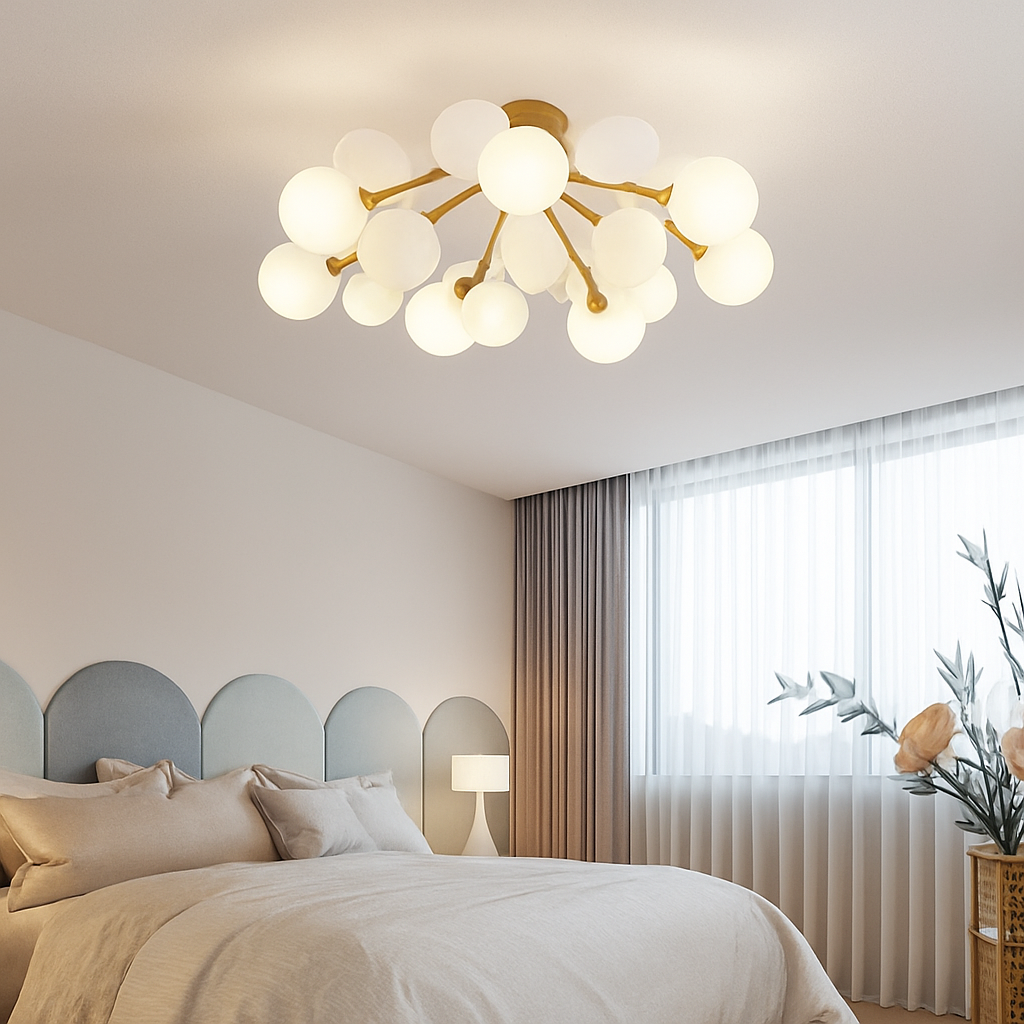 Plafonnier moderne LED coloré pour chambre d'enfant Estel - vue 4 sur 19