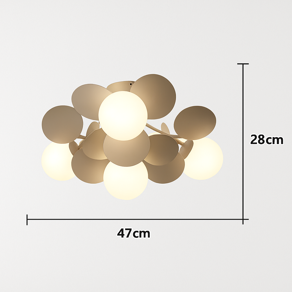 Plafonnier moderne LED coloré pour chambre d'enfant Estel - vue 9 sur 19