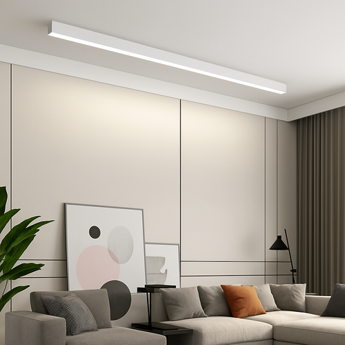 plafonnier moderne led en aluminium à intensité variable - vue 2 sur 16