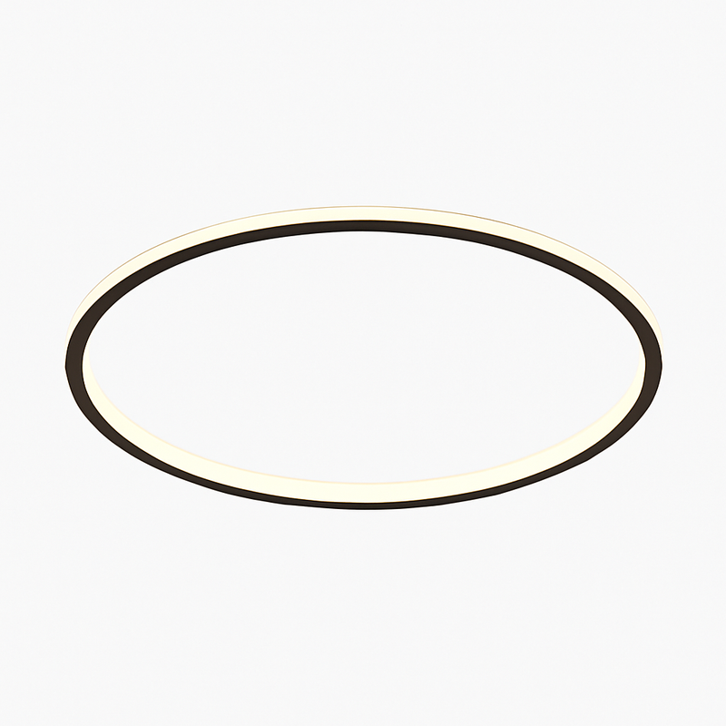 Plafonnier moderne LED en forme d'anneau métallique Marisol