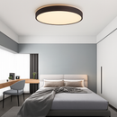 Plafonnier moderne LED métallique circulaire et fin Glenn