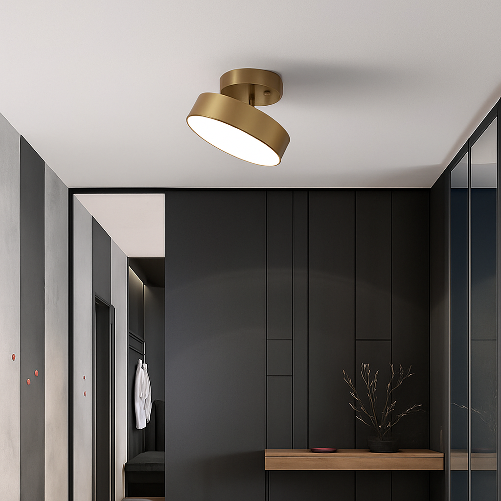 Plafonnier moderne LED minimaliste en métal Celio - vue 4 sur 8