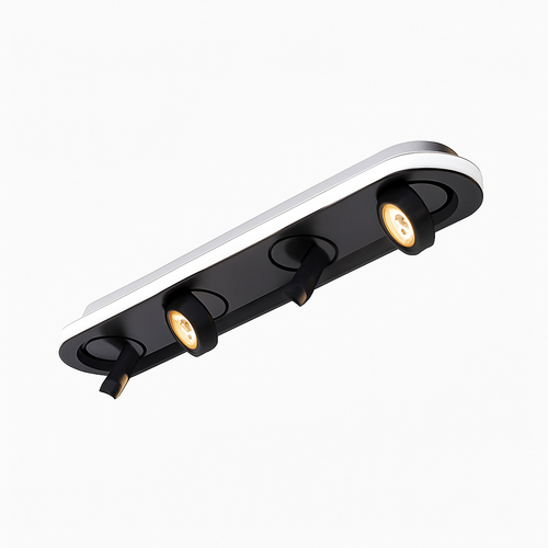 Plafonnier moderne LED ovale avec angle rotatif Charly