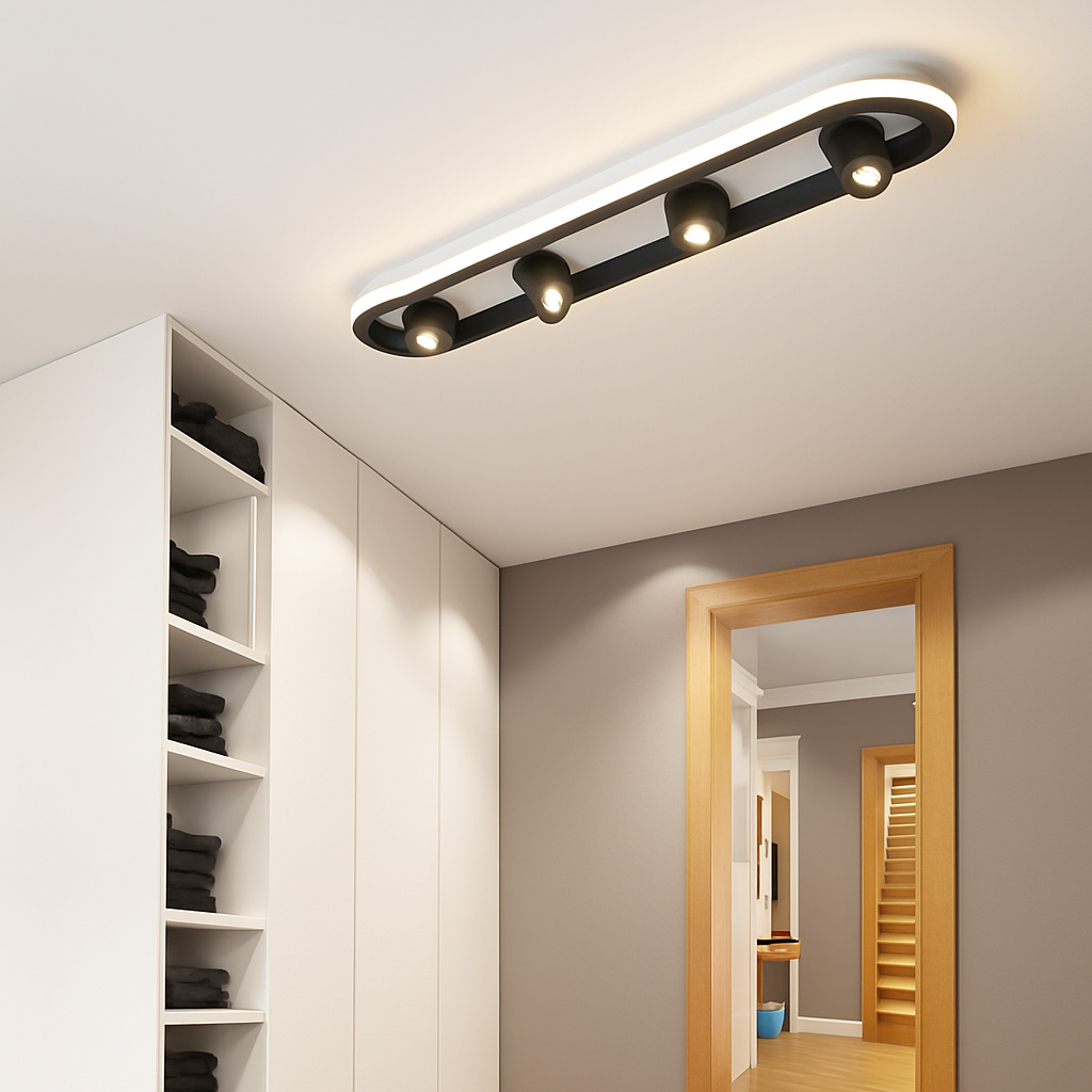 Plafonnier moderne LED ovale avec angle rotatif Charly - vue 4 sur 9