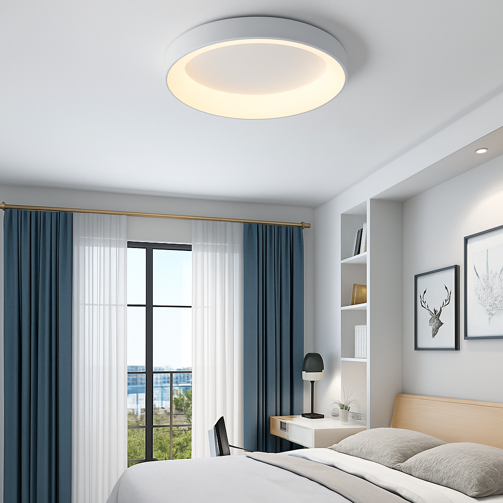 plafonnier moderne à leds minimaliste avec télécommande - vue 3 sur 9