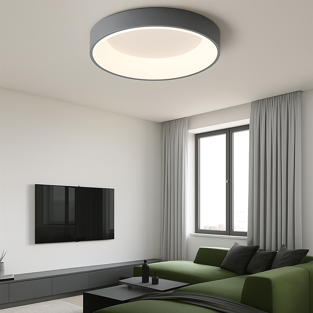 plafonnier moderne à leds minimaliste avec télécommande - vue 4 sur 9