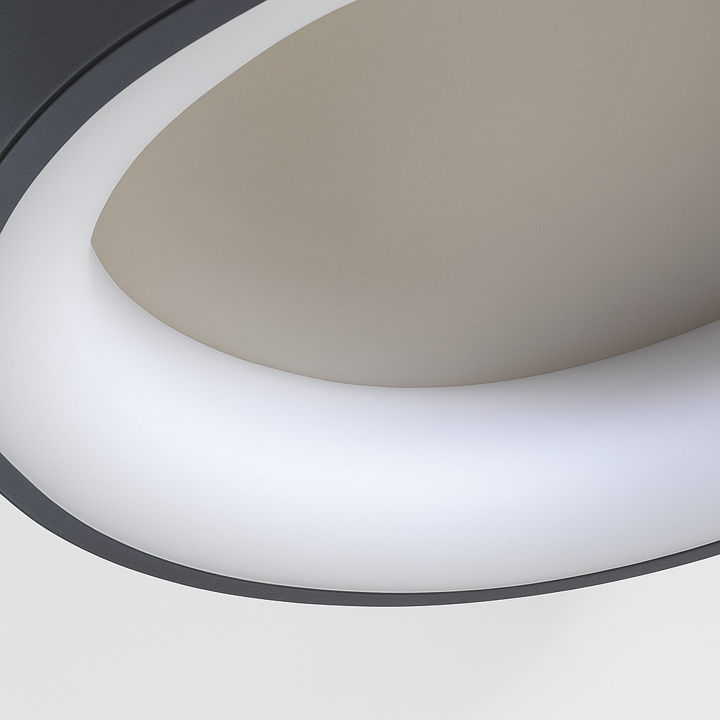 plafonnier moderne à leds minimaliste avec télécommande - vue 6 sur 9