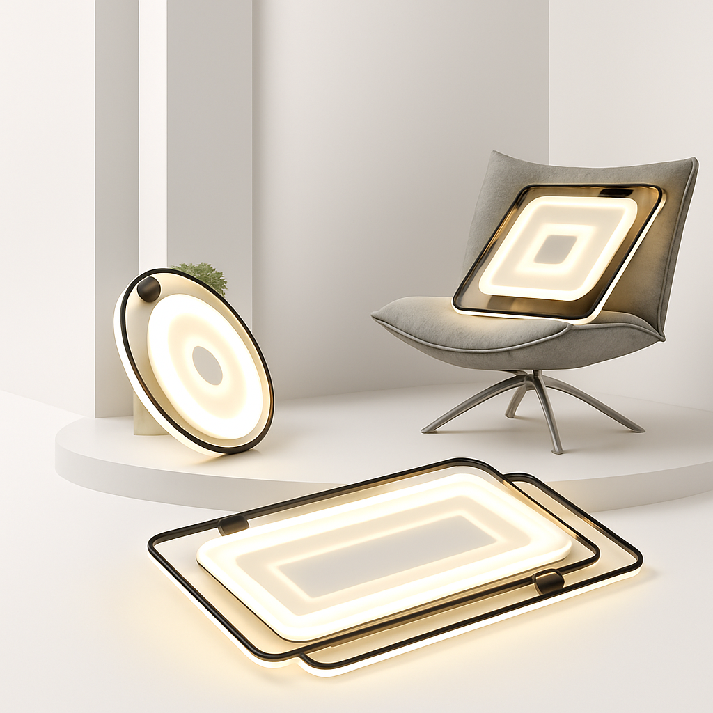 plafonnier moderne à leds minimaliste coréenne