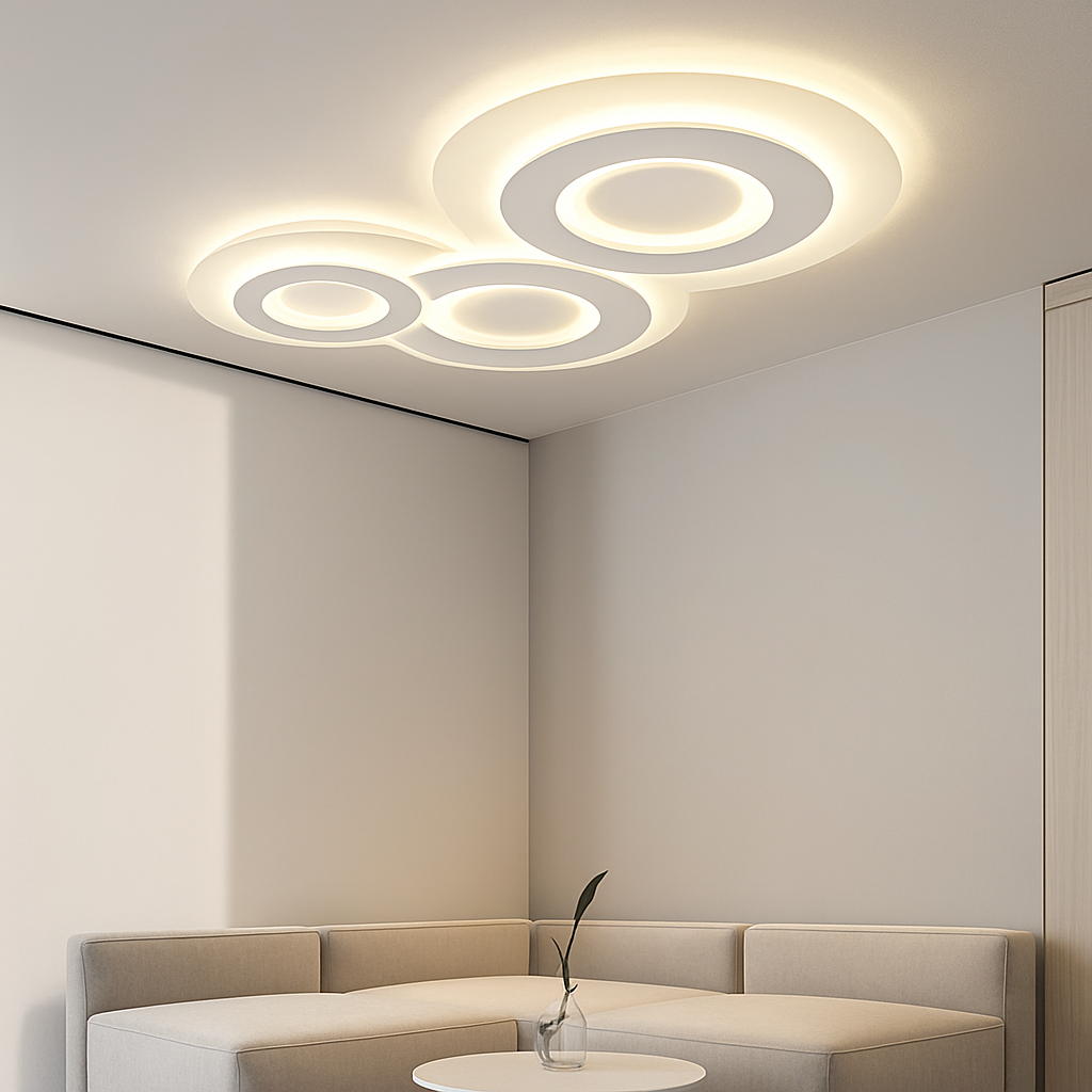 plafonnier moderne à leds pour intérieur décoratif lumineux - vue 4 sur 16