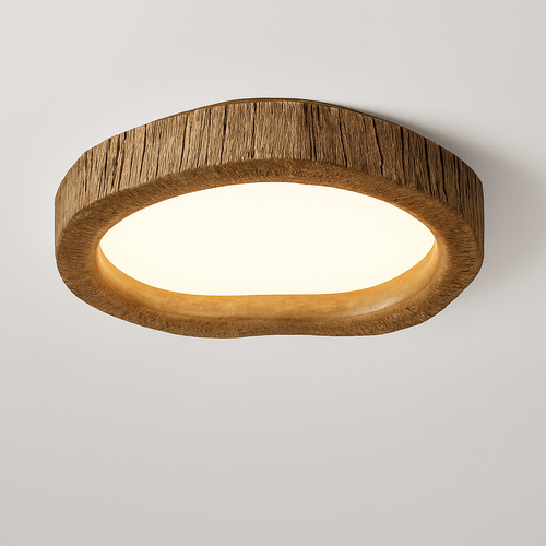 plafonnier moderne nordique protection des yeux lumière complète - vue 3 sur 9
