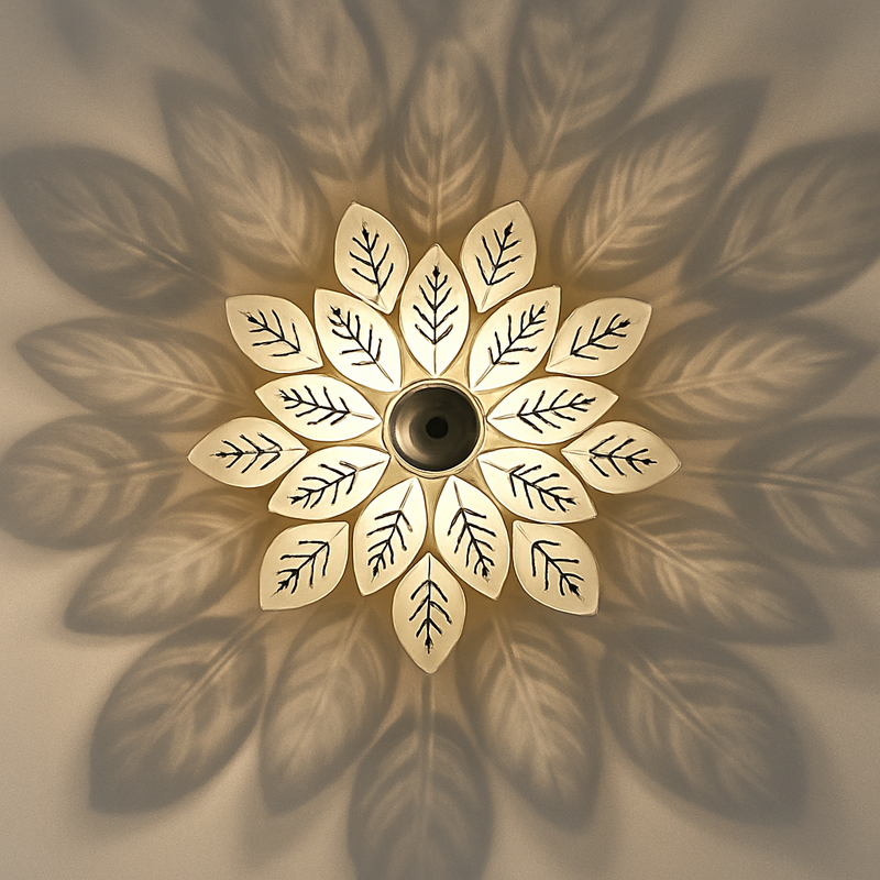 plafonnier moderne à ombre de fleur pour décoration intérieure
