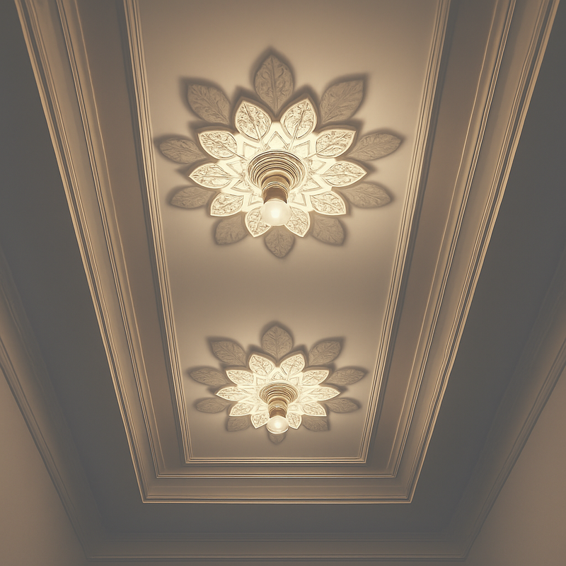 plafonnier moderne à ombre de fleur pour décoration intérieure