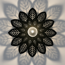 plafonnier moderne à ombre de fleur pour décoration intérieure