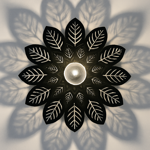 plafonnier moderne à ombre de fleur pour décoration intérieure