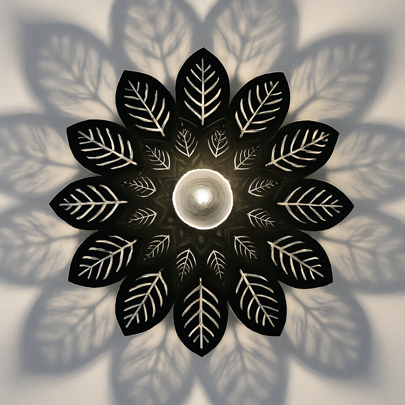 plafonnier moderne à ombre de fleur pour décoration intérieure