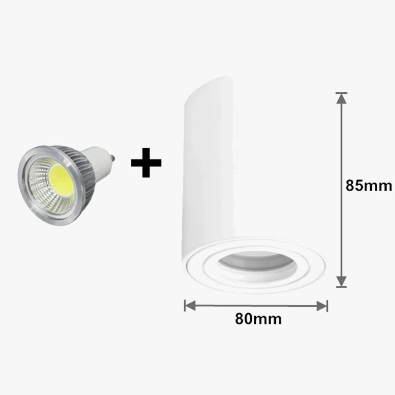 Plafonnier monté en Surface avec ampoule GU10 9W 12W 15W