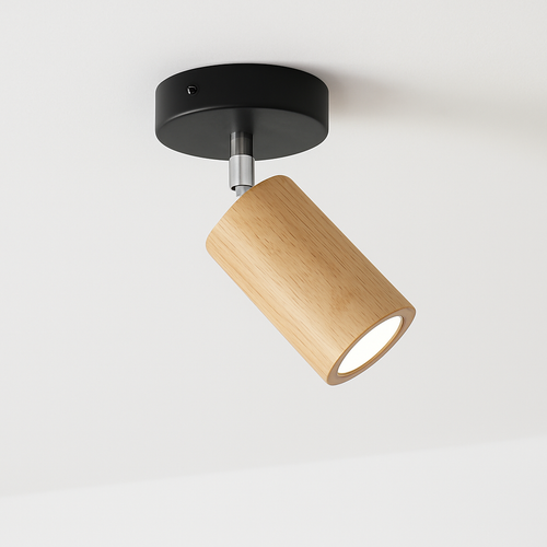 plafonnier nordique en bois massif pour décoration intérieure - vue 8 sur 9