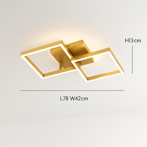 plafonnier nordique à led éclairage annulaire luxe moderne - vue 15 sur 19