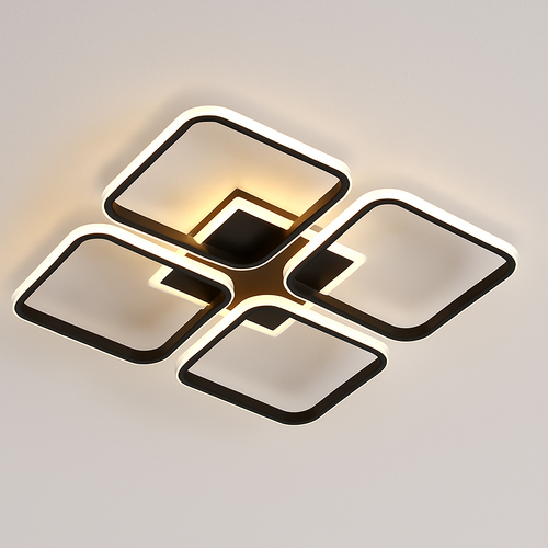 plafonnier nordique à led éclairage annulaire luxe moderne - vue 20 sur 19
