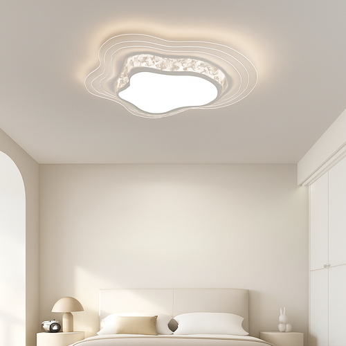 plafonnier nordique post-moderne luxueux en cristal simple - vue 7 sur 14