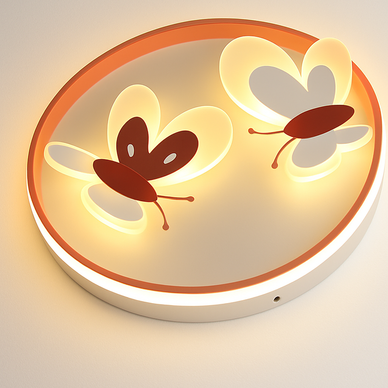 plafonnier papillon décoratif pour enfants lampes créatives d'intérieur