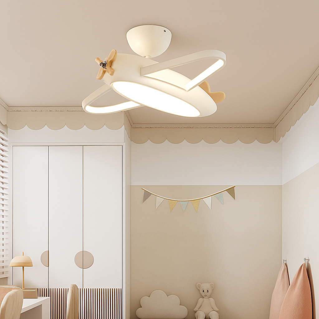 plafonnier protection des yeux led pour chambre d'enfant - vue 3 sur 10