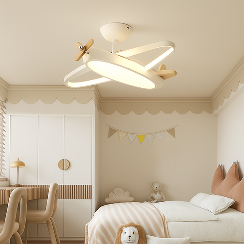 plafonnier protection des yeux led pour chambre d'enfant - vue 6 sur 10