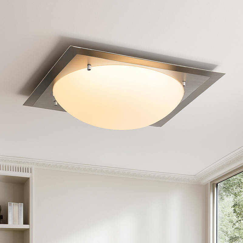 plafonnier rétro créatif en verre style bauhaus antique