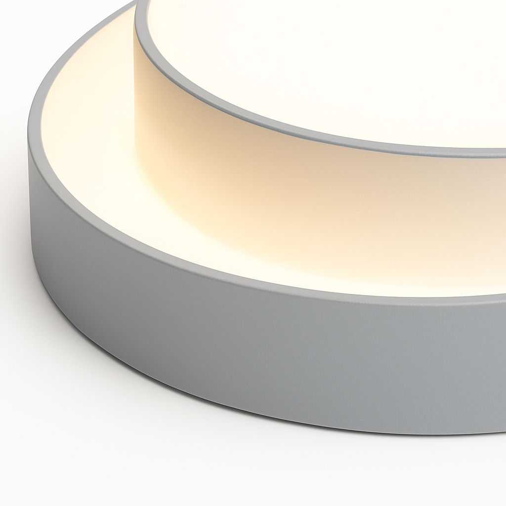 Plafonnier rond moderne led Art plafonnier Studio cuisine chambre allée balcon couloir blanc plafonnier design - vue 7 sur 8