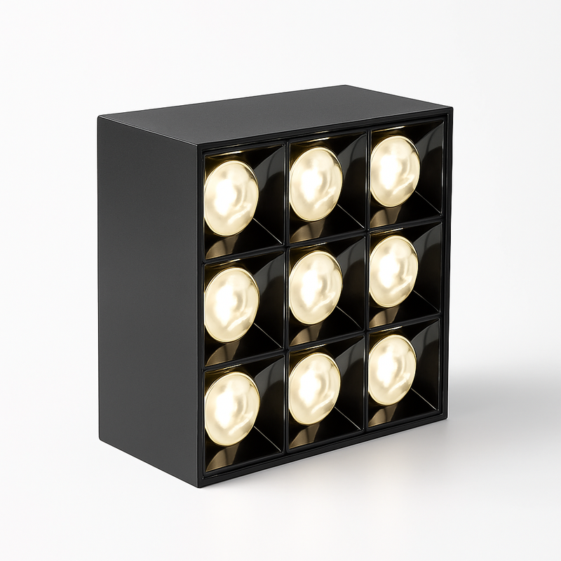 plafonnier spot monté en surface à intensité variable led spot cob