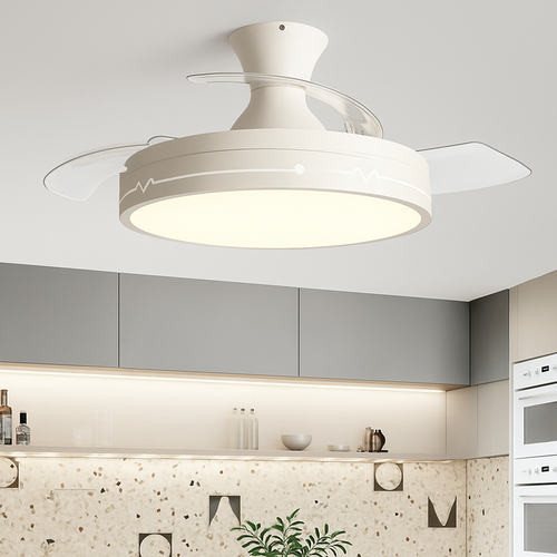 plafonnier ventilateur avec lumière pour restaurant et espace intérieur - vue 2 sur 10